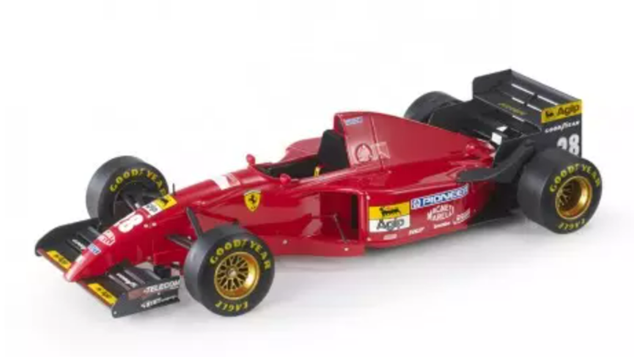 1/18 GP Replicas Gerhard Berger Ferrari 412T2 #28 Formula 1 1995 with Showcase Car Model