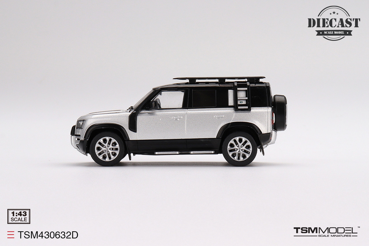 1/43 TSM Land Rover Defender 110 Explorer Pro Indus Silver Car Model