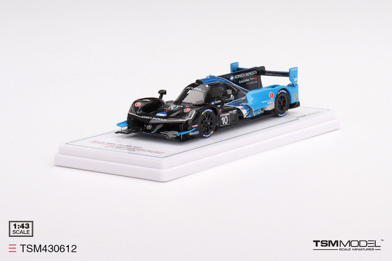 1/43 TSM Acura ARX-05 DPi #10 No. 10 Konica Minolta Acura ARX-05 DPi 2022 IMSA Daytona 24 Hrs Pole Sitter Car Model