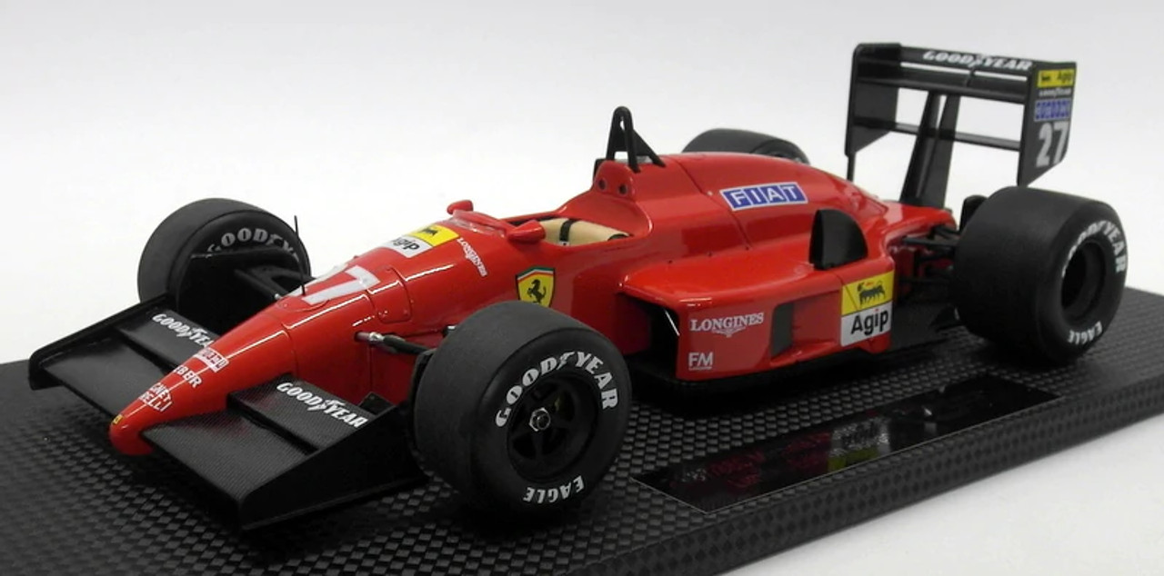 1/18 GP Replicas Michele Alboreto Ferrari F1-87/88C #27 2nd Italian GP Formula 1 1988 Car Model