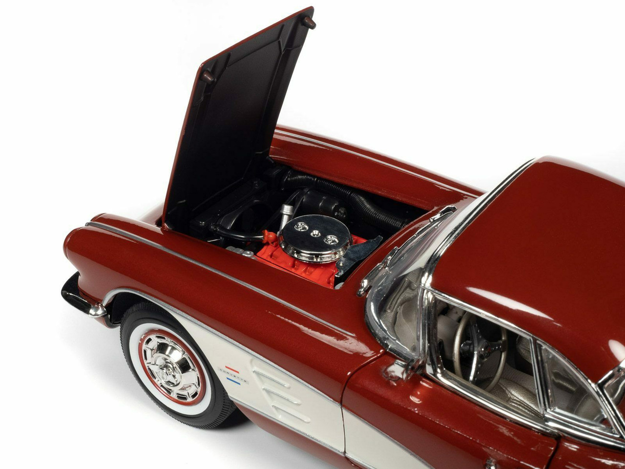 1/18 Auto World 1961 Chevrolet Corvette C1 Honduras (Maroon