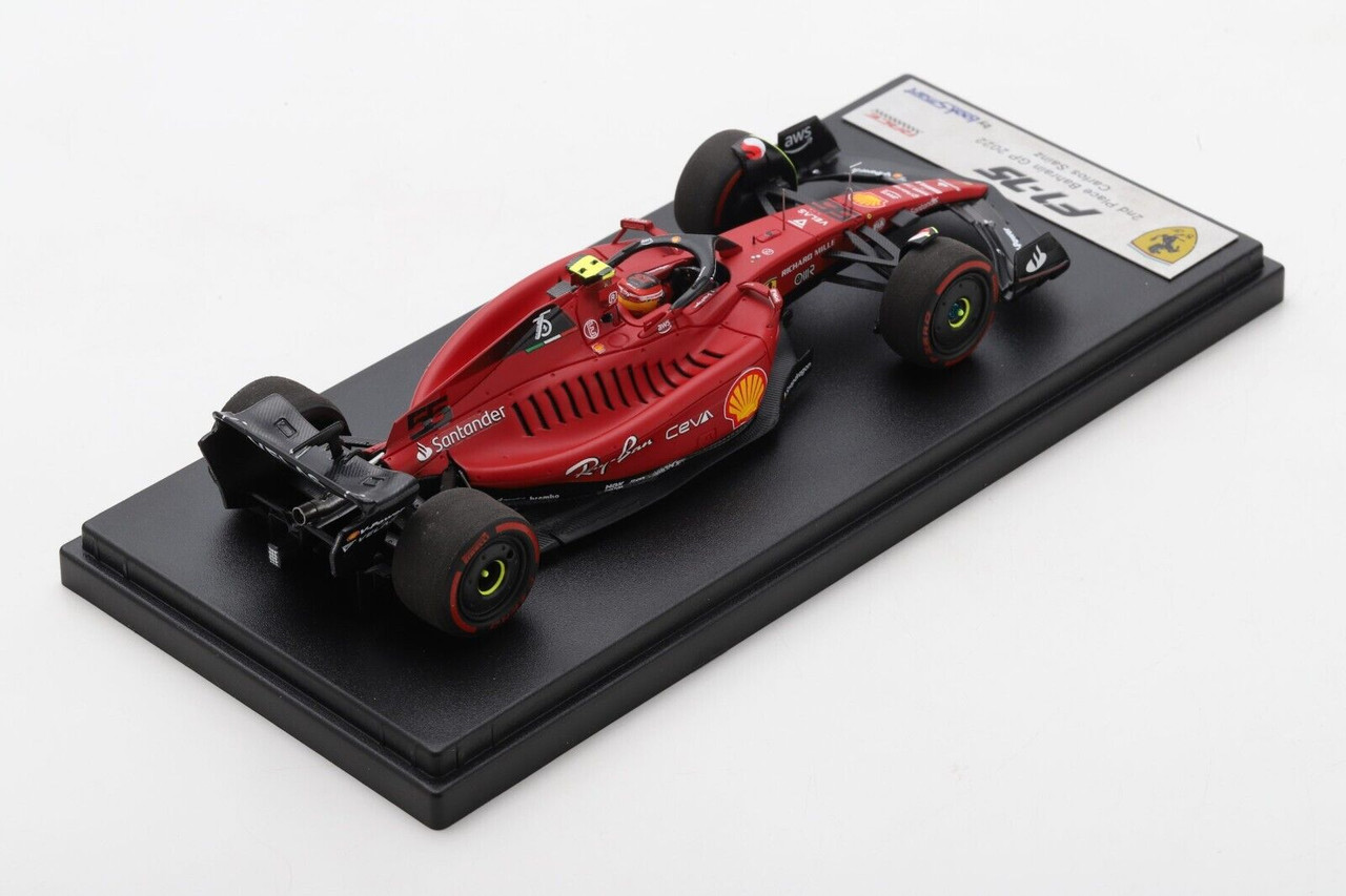 1/43 Looksmart 2022 Formula 1 Ferrari F1-75 No.55 2nd Bahrain GP Carlos  Sainz Jr. Car Model