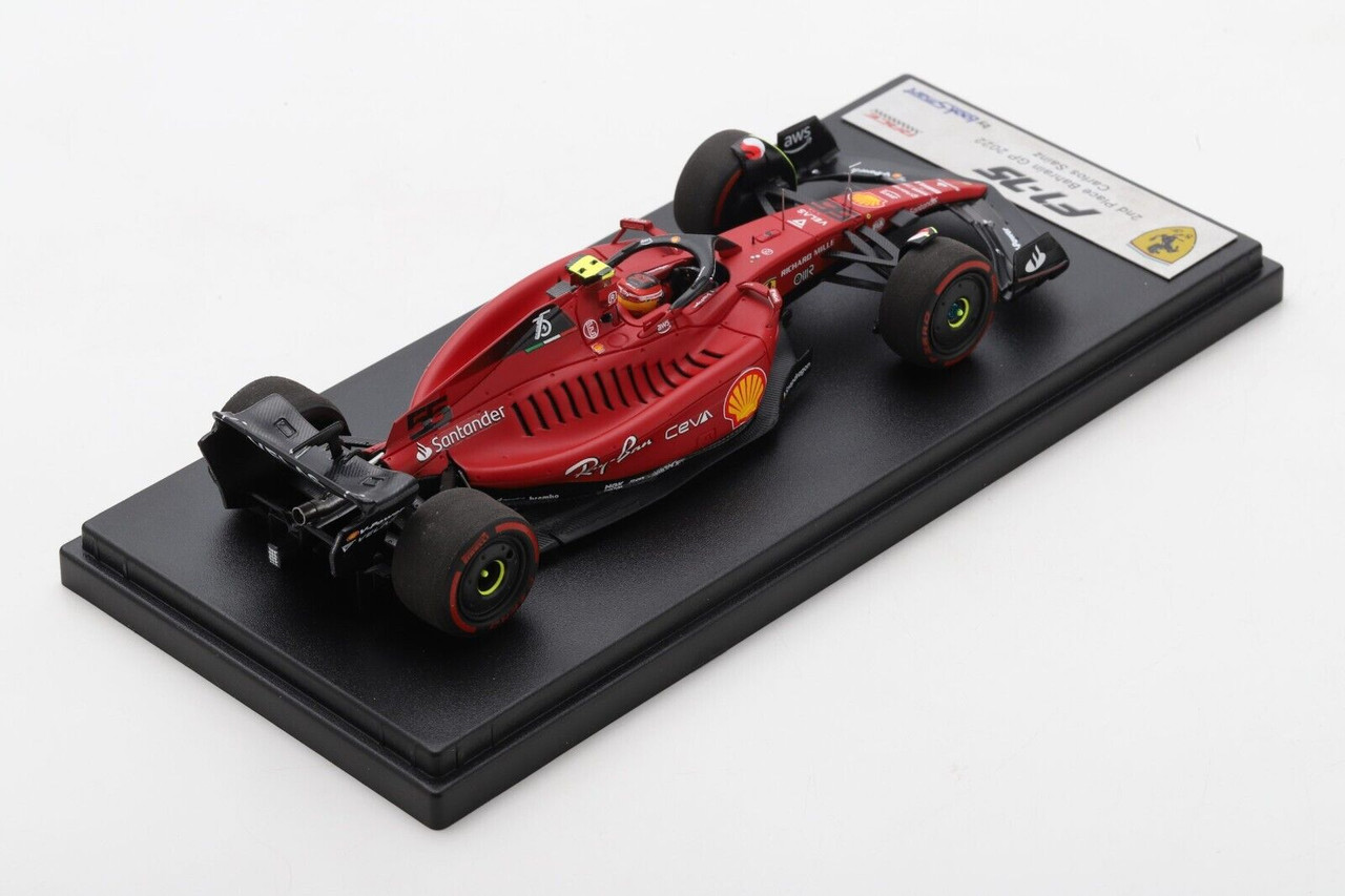 1/43 Looksmart 2022 Formula 1 Ferrari F1-75 No.55 2nd Bahrain GP Carlos Sainz Jr. Car Model