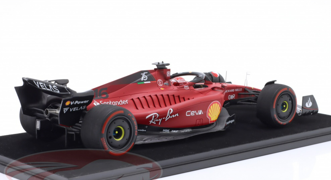 1/18 Looksmart 2022 Formula 1 Ferrari F1-75 No.16 Winner Bahrain GP Charles Leclerc Car Model