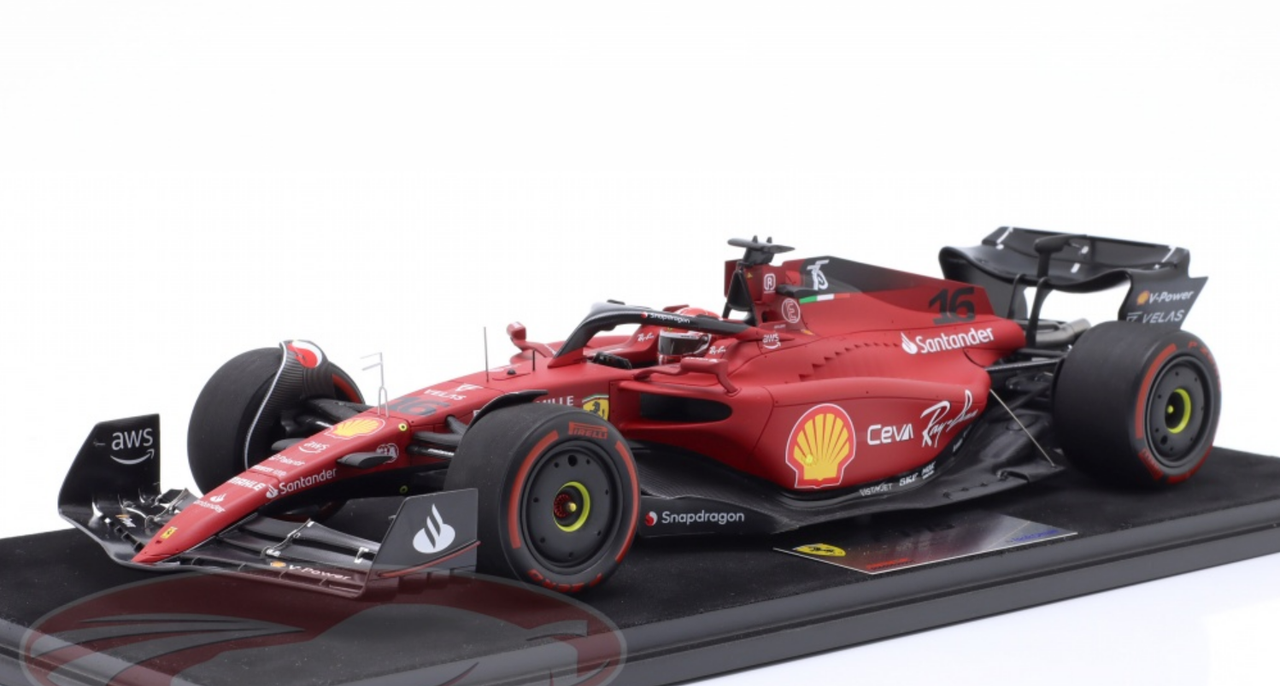 1/18 Looksmart 2022 Formula 1 Ferrari F1-75 No.16 Winner Bahrain GP Charles Leclerc Car Model