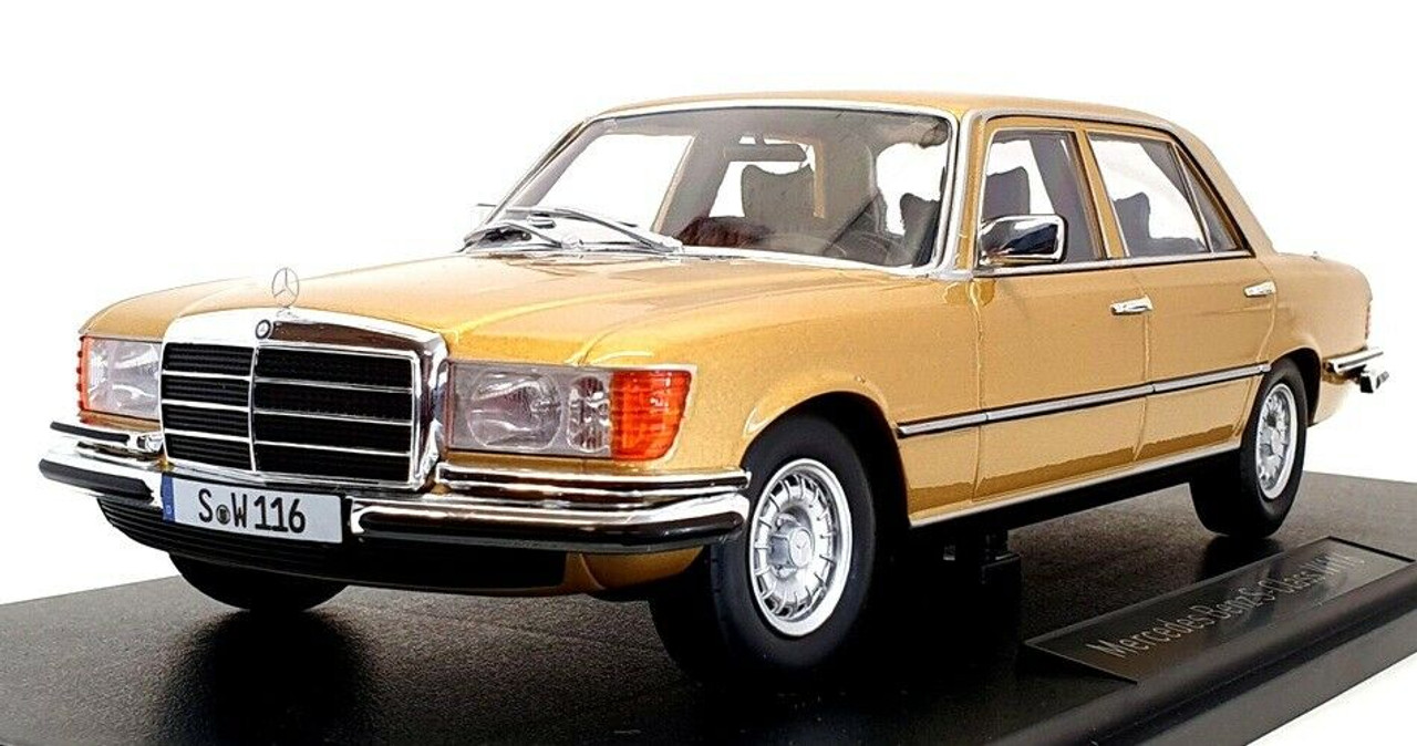 1/18 iScale 1975-1980 Mercedes-Benz S-class 450 SEL 6.9 (W116) (Gold) Car  Model