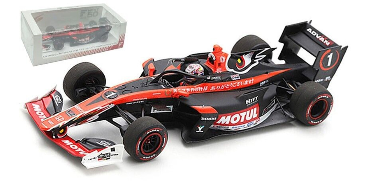 1/43 Spark Super Formula 2022 SF19 No.1 TEAM MUGEN M-TEC HR-417E Tomoki  Nojiri Car Model Limited 500 Pieces