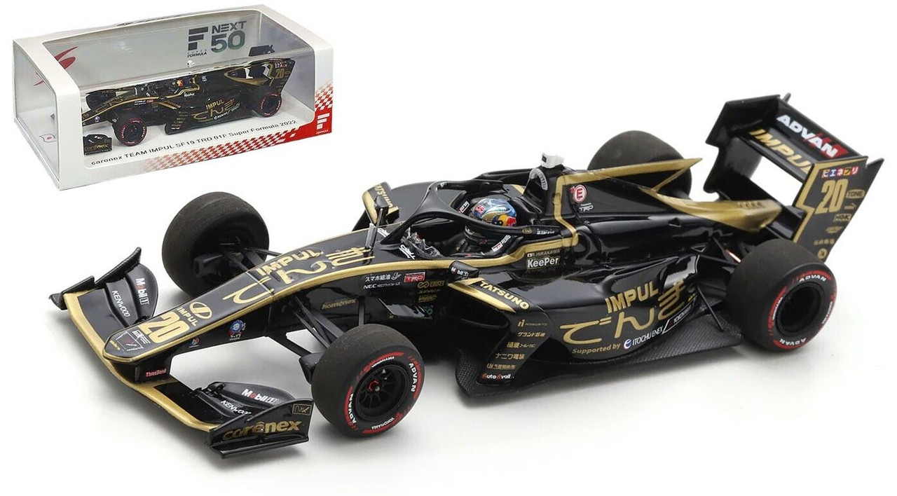 1/43 Spark Super Formula 2022 SF19 No.20 carenex TEAM IMPUL TRD01F Ryo  Hirakawa Car Model Limited 500 Pieces