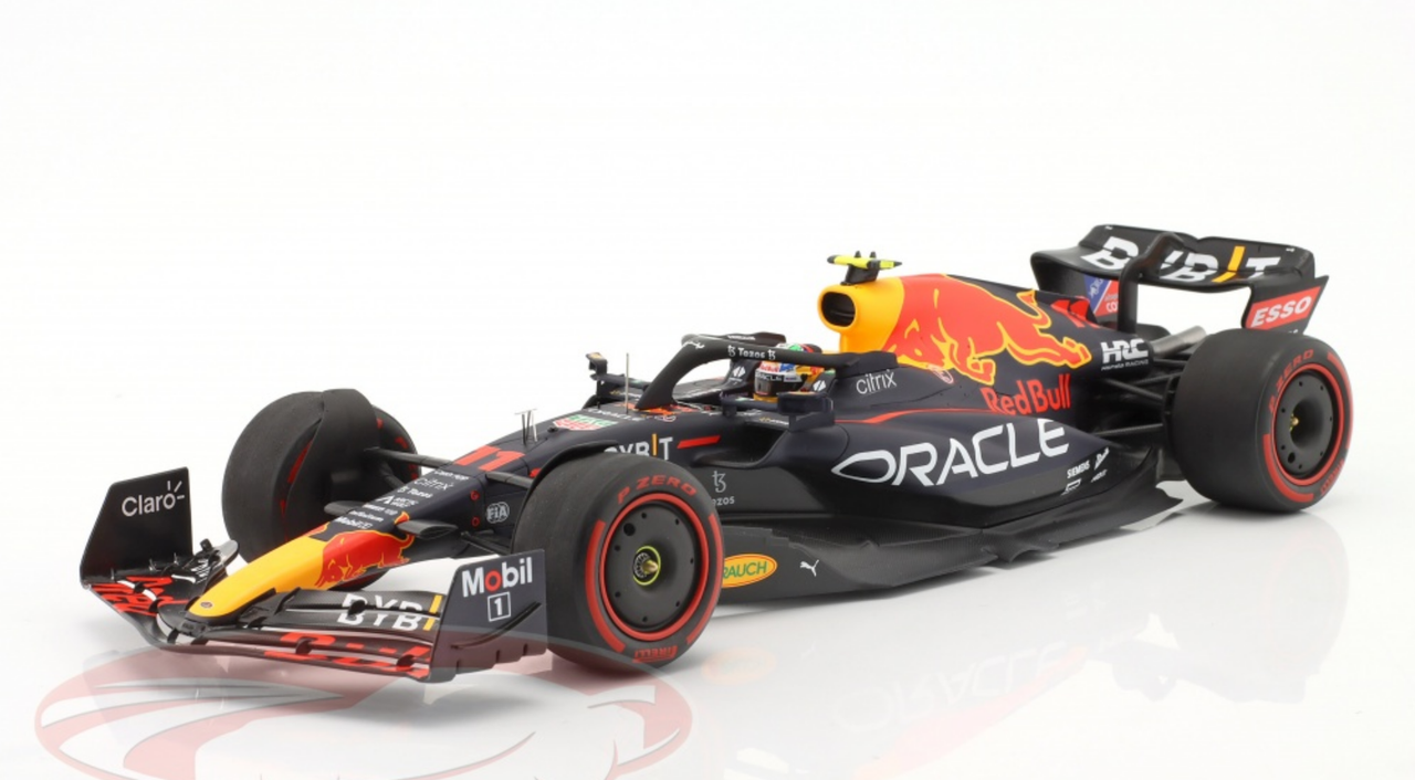 1/18 Spark 2022 Formula 1 Oracle Red Bull Racing RB18 No.11 Oracle Red Bull Racing Saudi Arabian GP 1st Pole Position Sergio Pérez Car Model