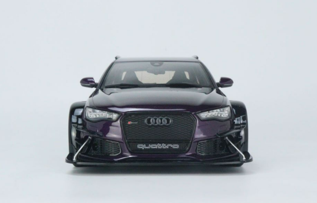 1/18 GT Spirit Audi RS6 Avant (C7) with Body Kit & Roof Luggage (Purple) Resin Car Model