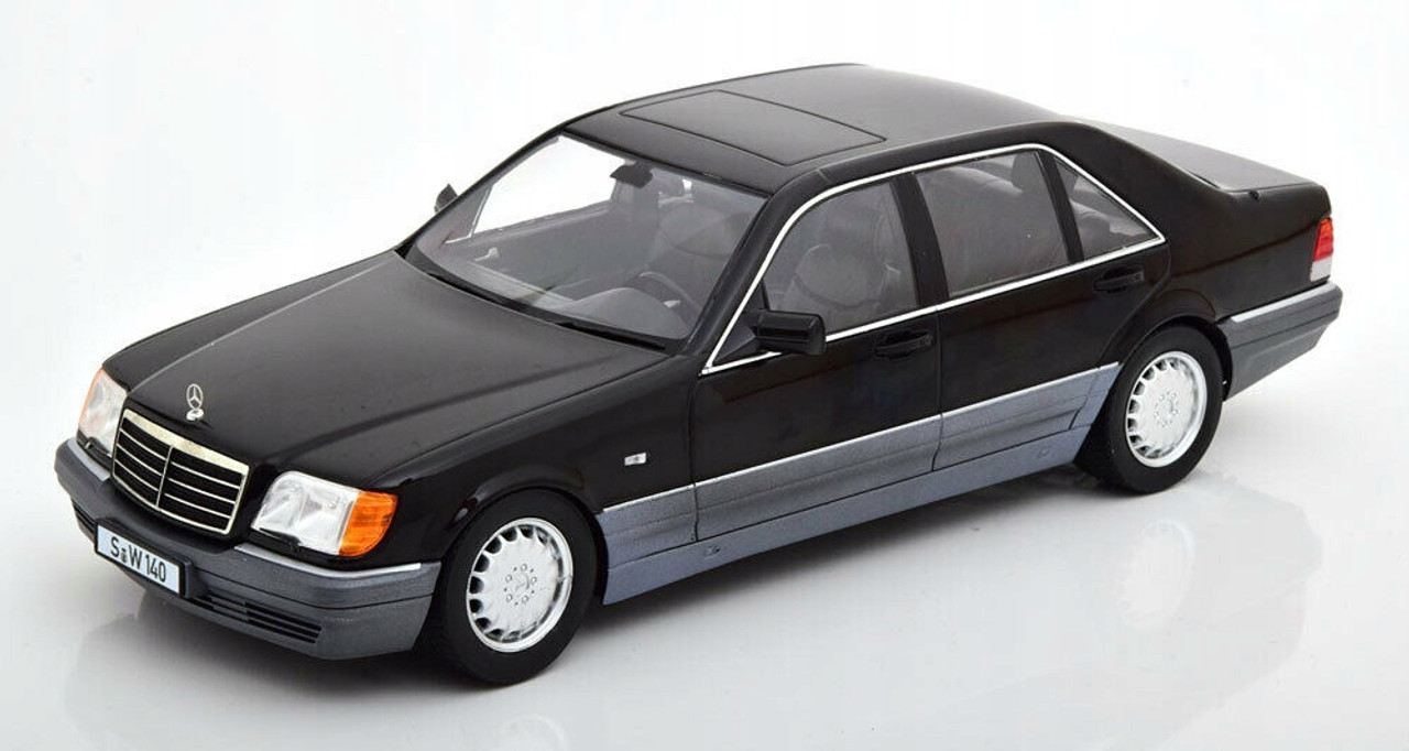 1/18 iScale 1994-1998 Mercedes-Benz S500 (W140) (Black) Diecast Car Model