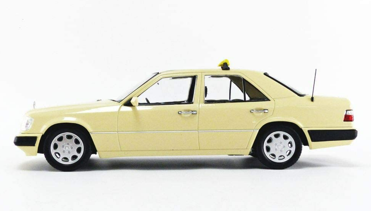 1/18 iScale 1989 Mercedes-Benz E-Class (W124) Taxi Diecast Car Model