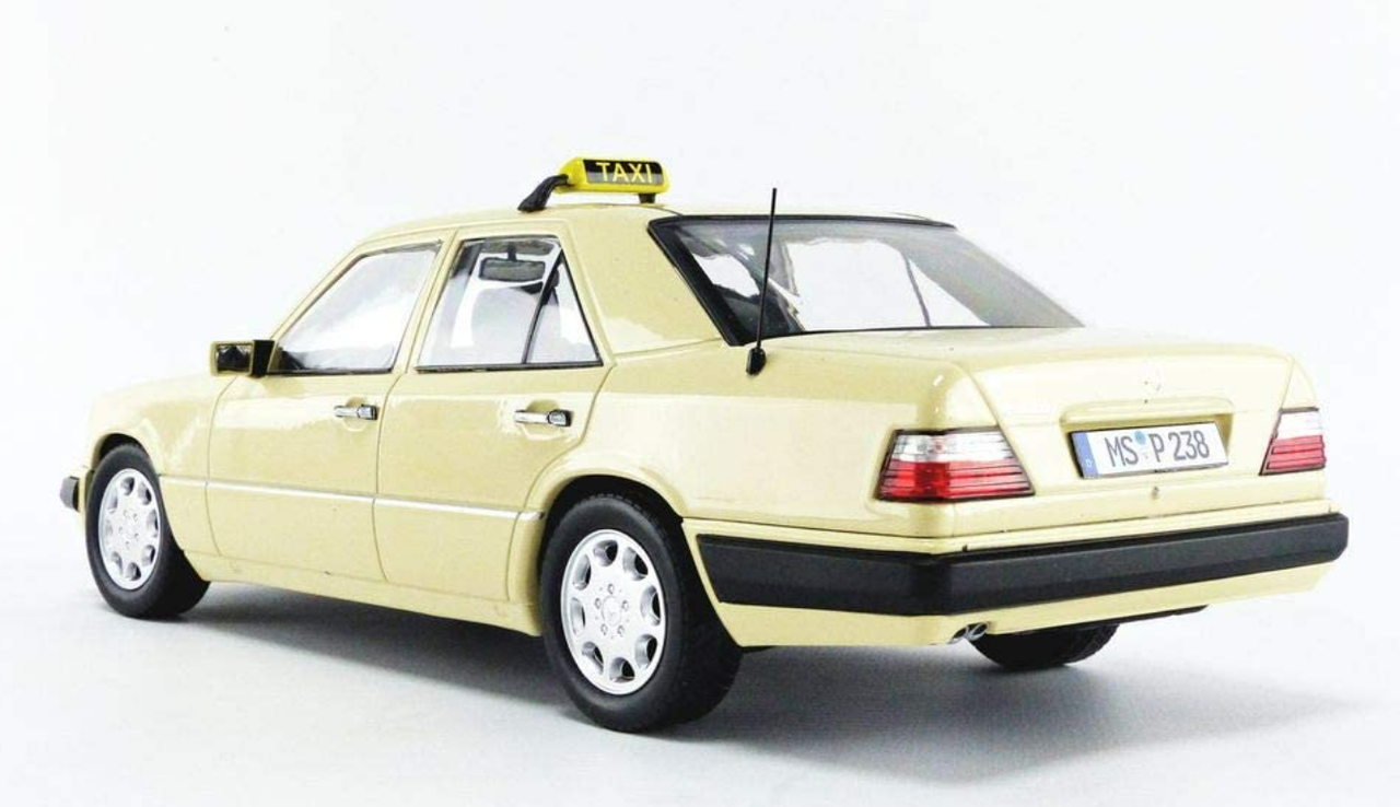1/18 iScale 1989 Mercedes-Benz E-Class (W124) Taxi Diecast Car Model