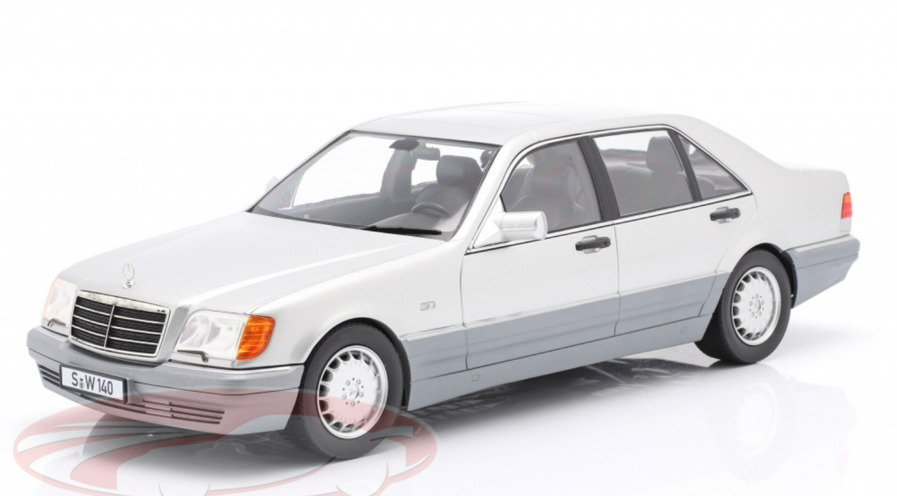 1/18 iScale 1994-1998 Mercedes-Benz S500 (W140) (Brilliant Silver Grey) Diecast Car Model