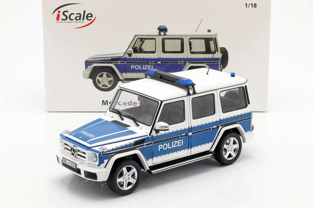 1/18 iScale Mercedes-Benz G-Class (W463) Police Vehicle Diecast Car Model