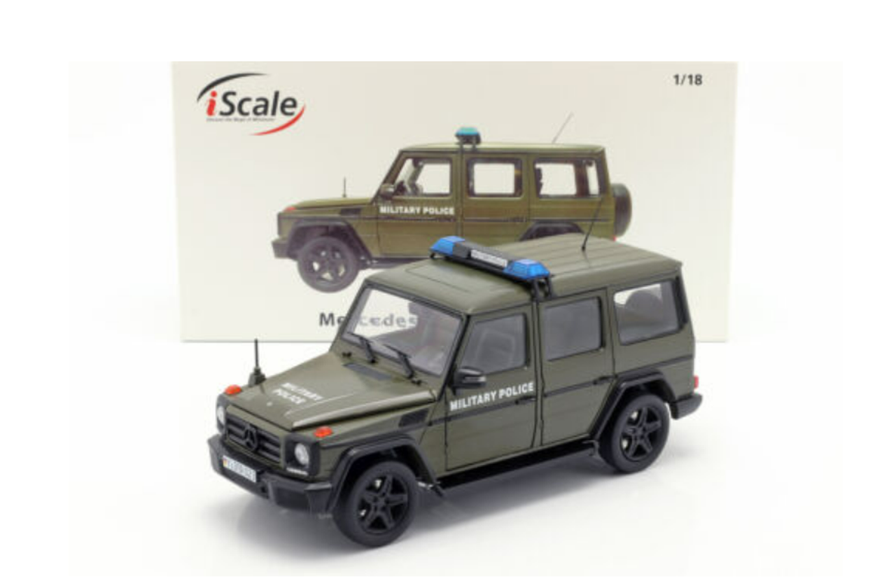 1/18 iScale Mercedes-Benz G-Class (W463) Military Police Vehicle Diecast Car Model