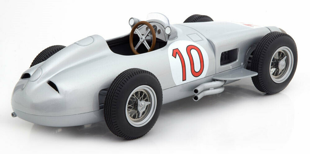 1/18 iScale 1955 Mercedes-Benz W196 #10 Winner Juan Manuel Fangio Belgian GP World Champion Diecast Car Model