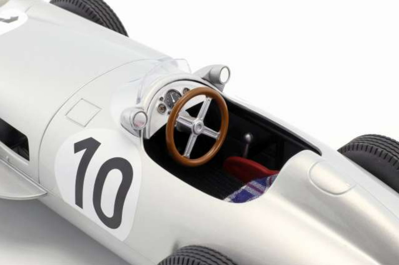 1/18 iScale 1955 Mercedes-Benz W196 #10 2nd Juan Manuel Fangio British GP World Champion Formula 1 Diecast Car Model