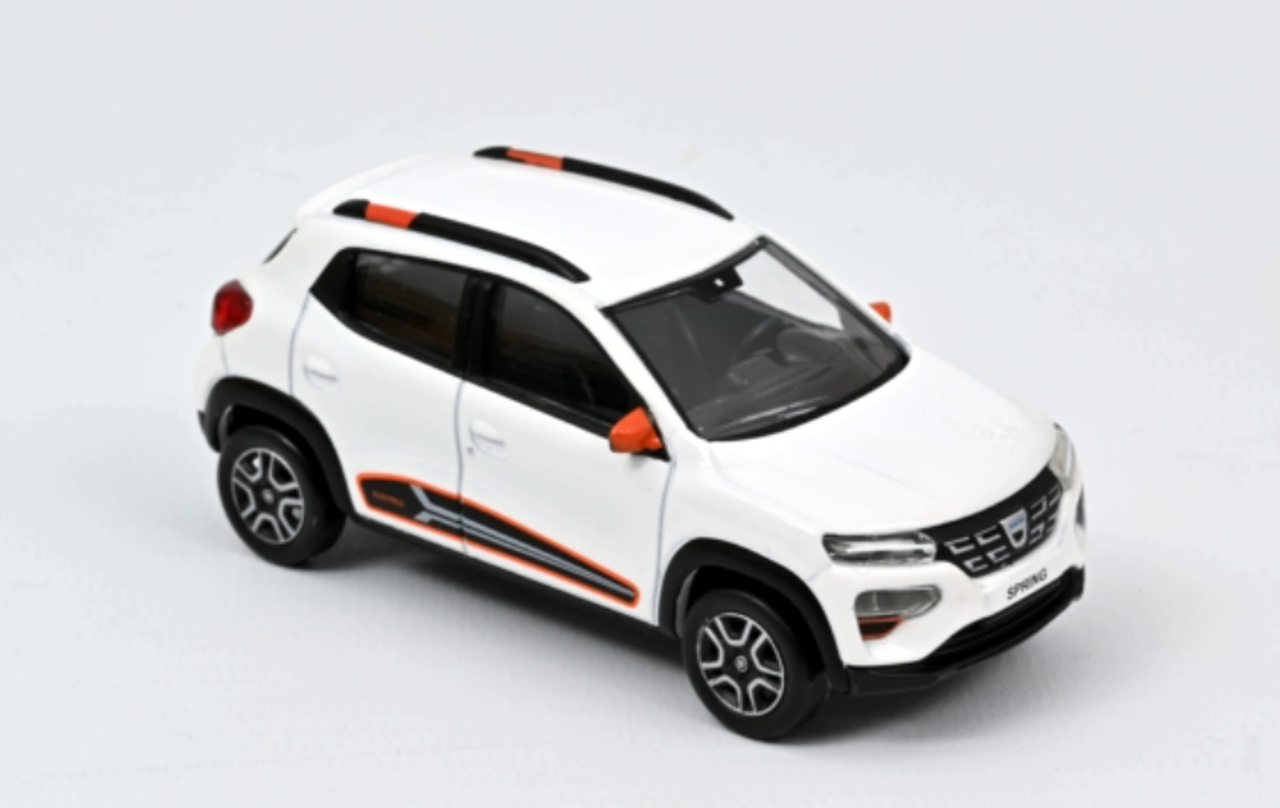 1/43 Norev 2022 Dacia Spring Comfort Plus (Kaolin White) Diecast Car Model
