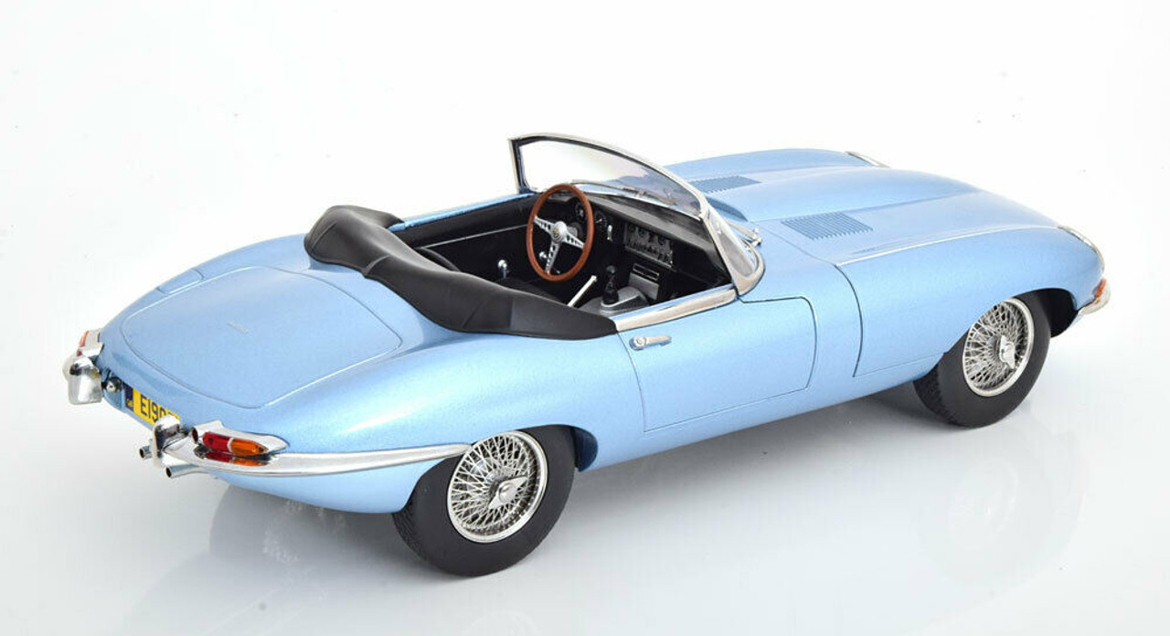 1/12 Norev 1962 Jaguar E-Type Convertible (Light Blue Metallic) Diecast Car  Model