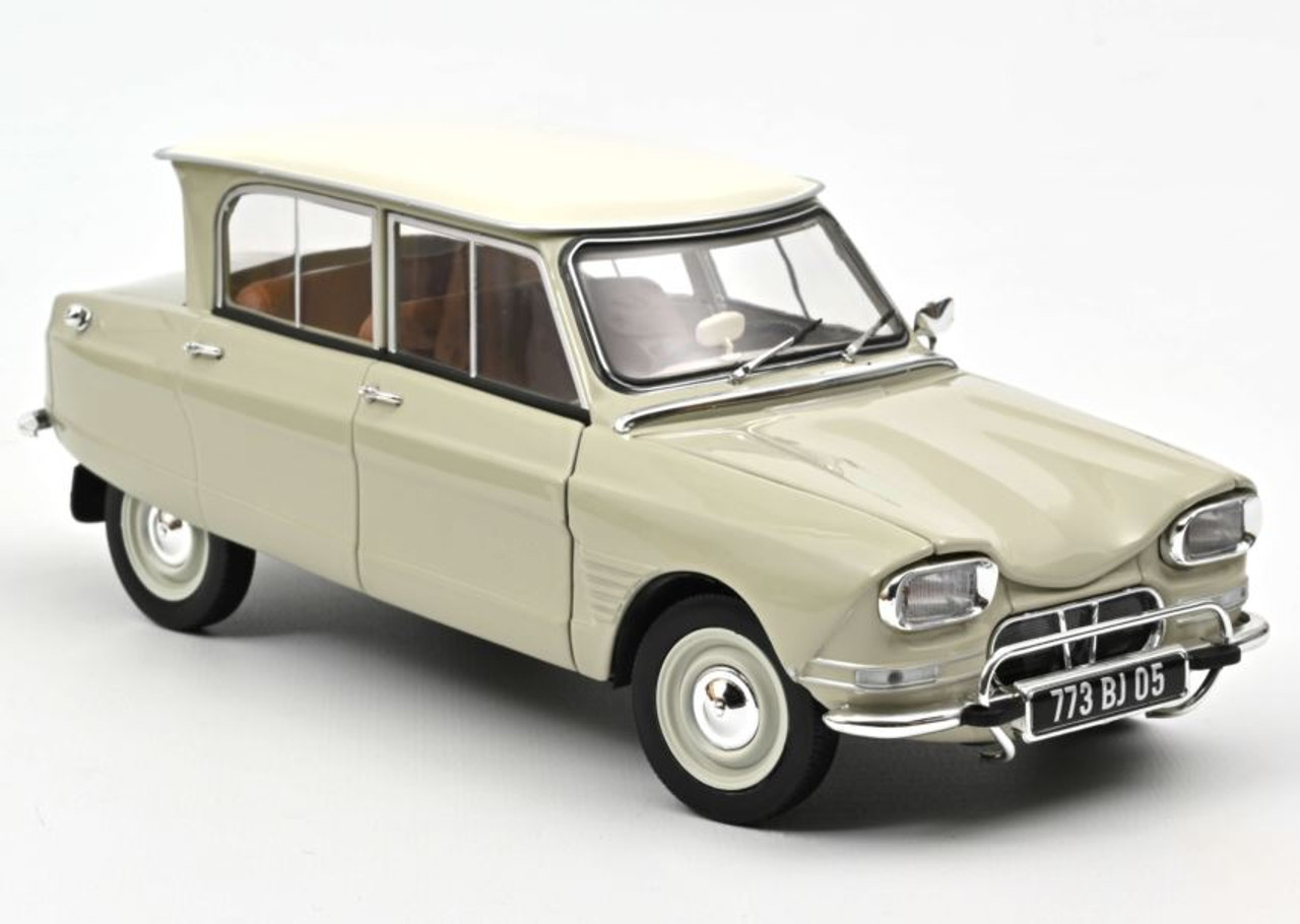 1/18 Norev 1965 Citroen Ami 6 (Pavos White) Diecast Car Model