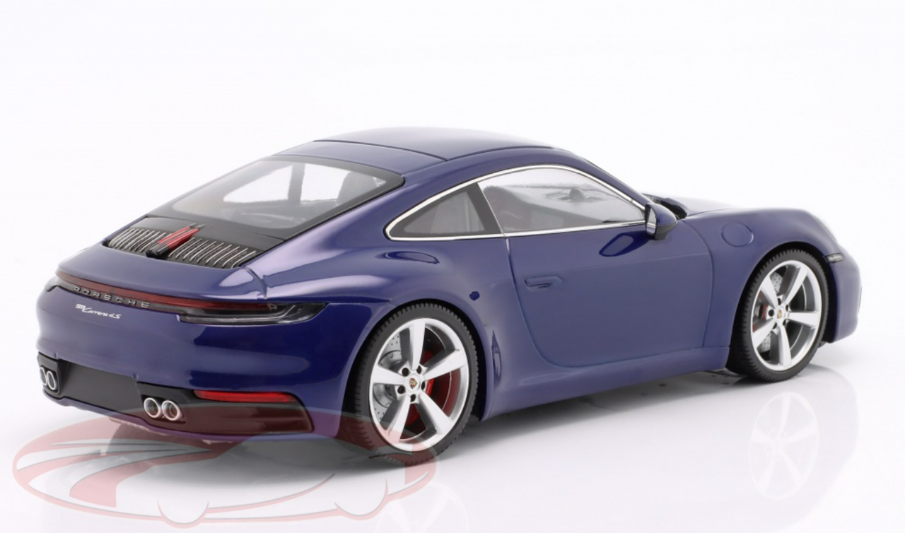 Coche modelo coupé azul claro escala 1/18 1:18 Porsche 911 992