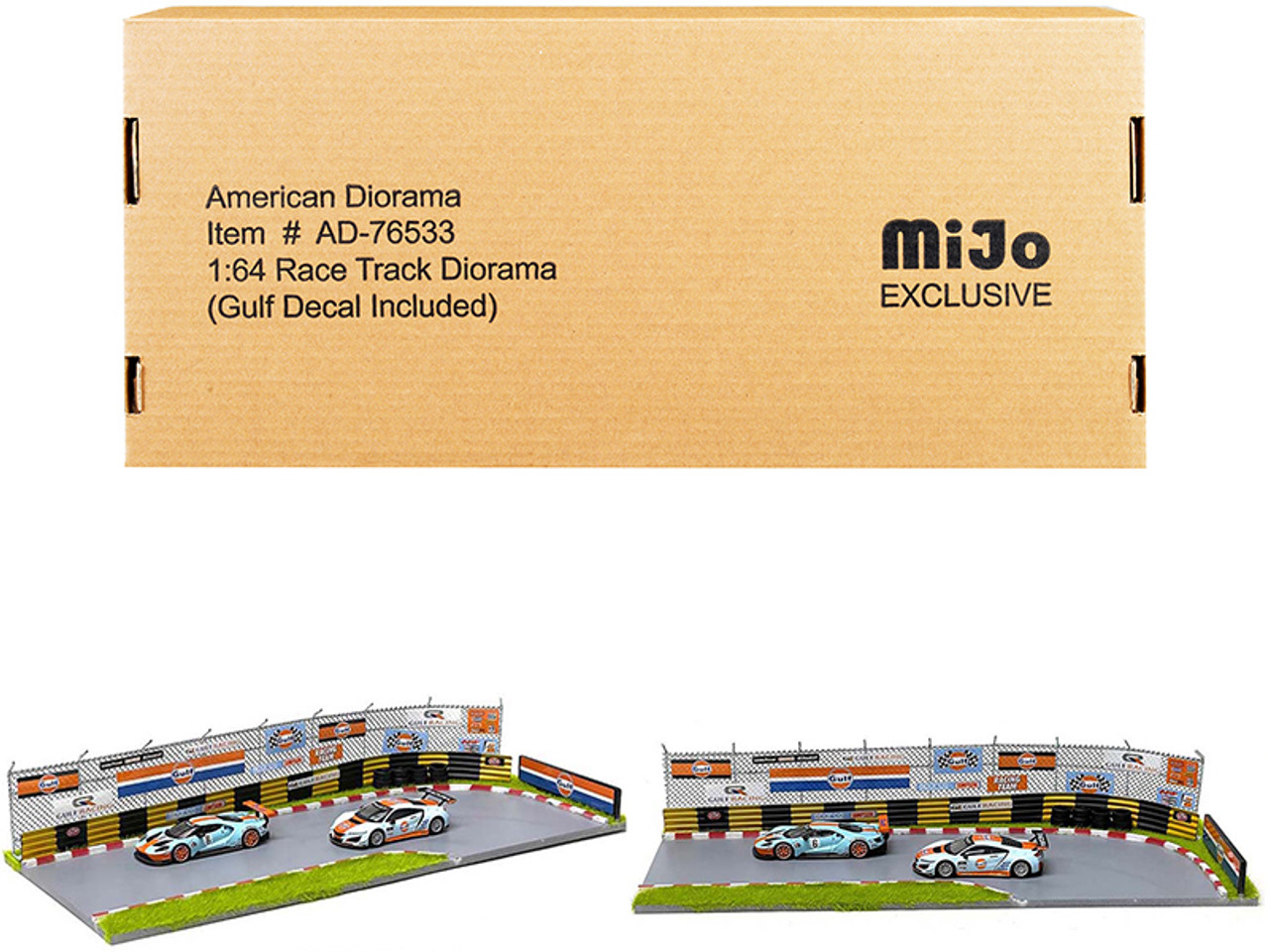Garage Diorama with Decals for 1/64 Scale Models by American Diorama 76530