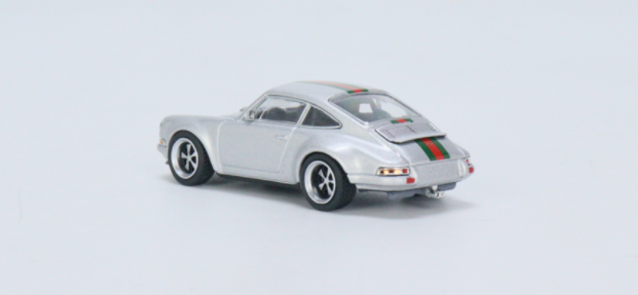 1/64 POPRACE Singer 964 Metallic Grey Classic (PA64-SGR-MGC) Diecast Car Model