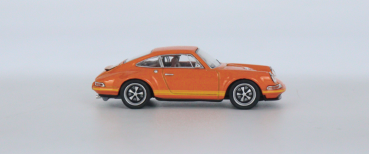 1/64 POPRACE Porsche Singer 964 Retro Orange Classic (PA64-SGR-ROC) Diecast Car Model