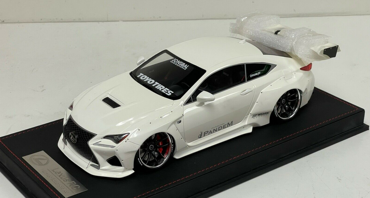 LEXUS レクサスRC F 1/18 ホワイト 1/18 レクサス LEXUS RC F RCF ホワイト カスタム仕様