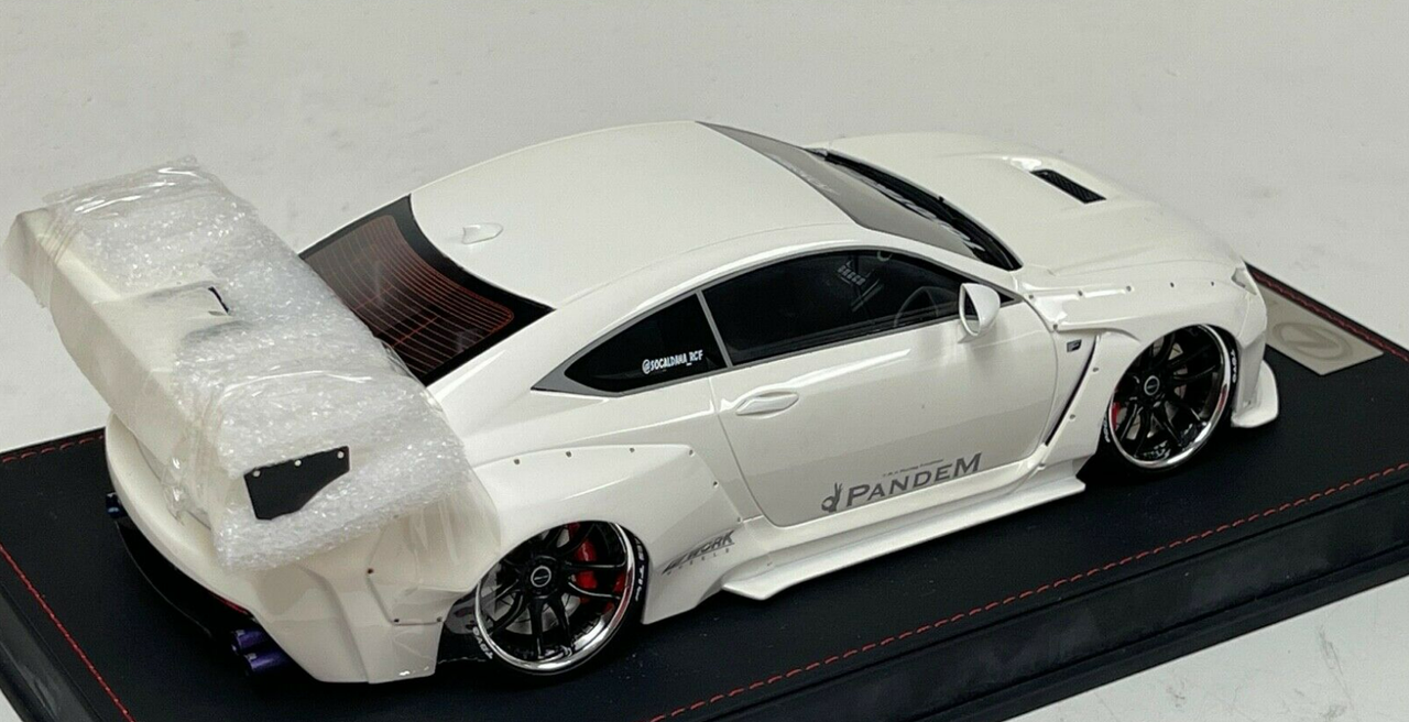 1/18 Dealer Edition Lexus RC F RCF Pandem Liberty Walk (White with Silver Wheels) Resin Car Model Limited 100 Pieces