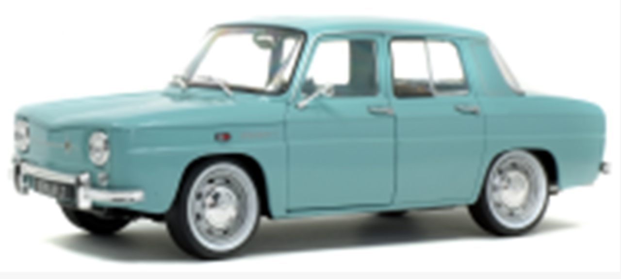  1/18 Solido Renault 8 Major Bleu Clair 1967 Diecast 2 door open 