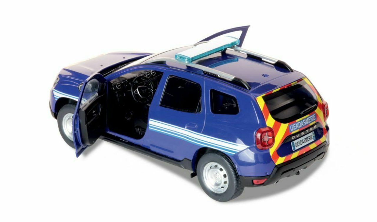 1/18 Solido 2018 Dacia Duster MK2 Gendarmerie (Blue) Diecast Car Model