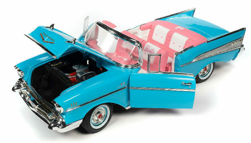 1/18 Auto World 1957 Barbie Chevrolet Chevy Bel Air (Aqua Blue