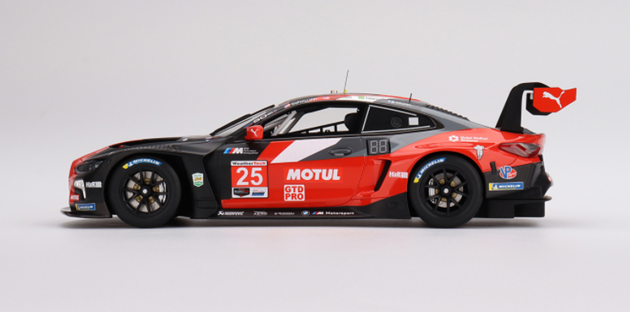 1/18 Top Speed 2022 BMW M4 GT3 #25 BMW Team RLL IMSA Daytona 24 Hrs Resin Car Model