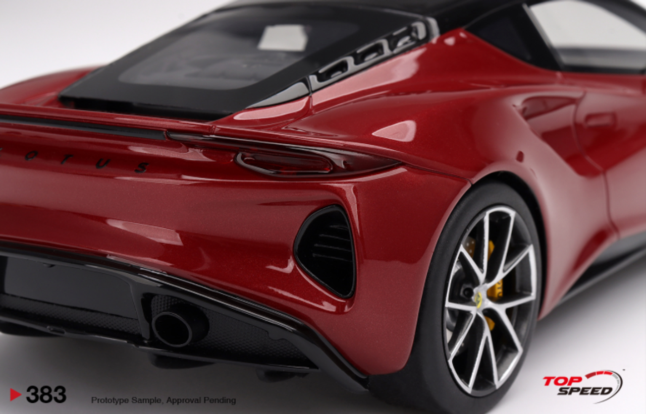 1/18 Top Speed Lotus Emira (Magma Red) Resin Car Model