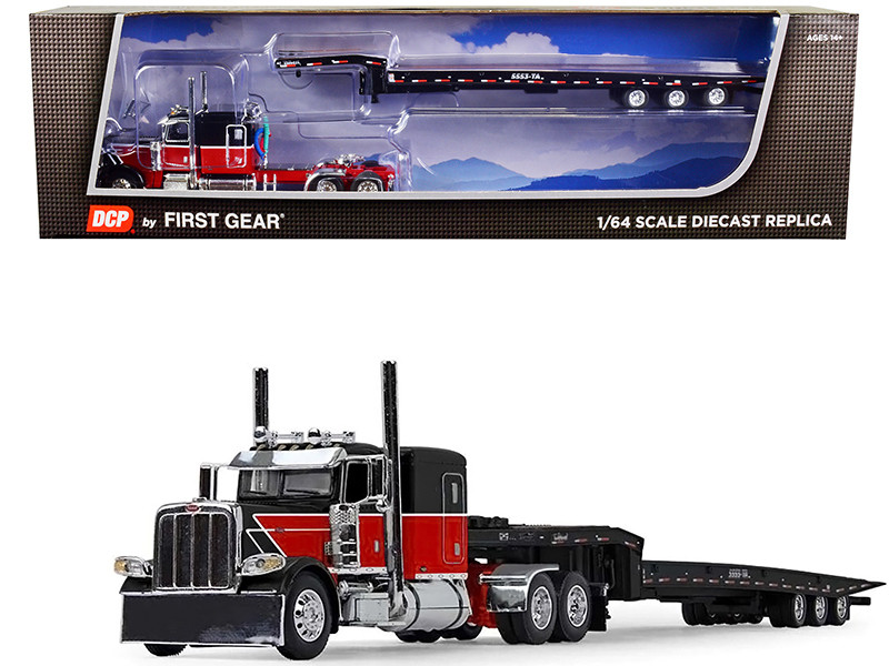 Peterbilt 389 with Sleeper Cab and Talbert 5553TA Tri-Axle Trailer