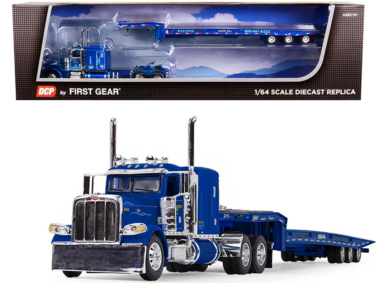 Peterbilt 389 with Sleeper Cab and Talbert 5553TA Tri-Axle