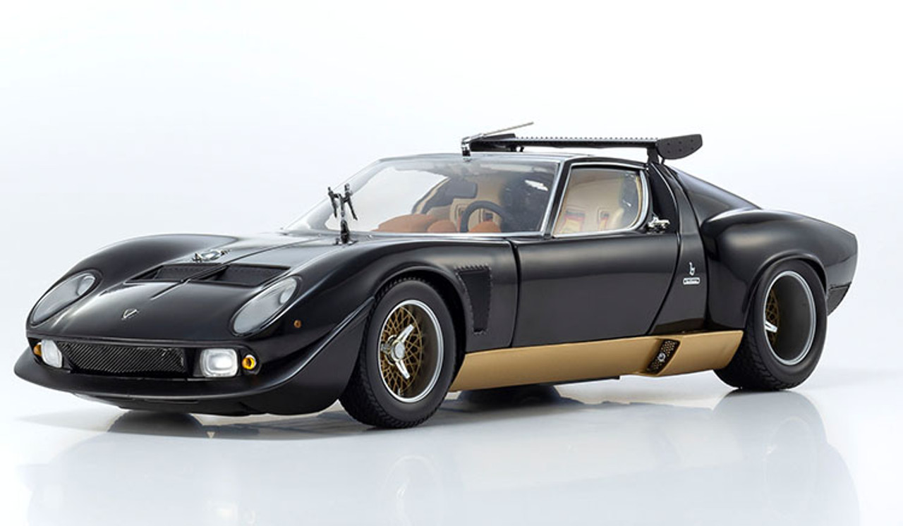 1/18 Kyosho Lamborghini Miura SVR (Black & Gold) Diecast Car Model