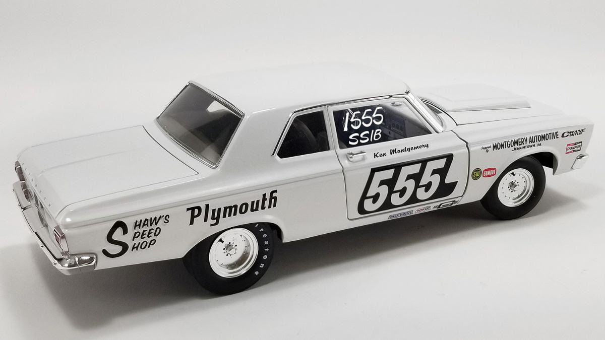 1/18 ACME 1965 Plymouth Belvedere Super Stock - 555 - Triple