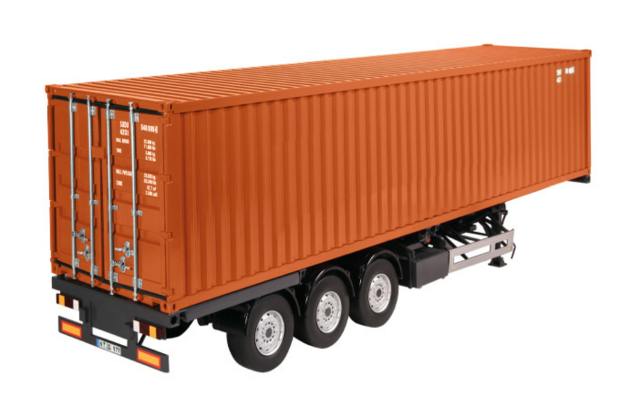 1/18 NZG Trailer EU & 40 Ft Container "Auburn" Diecast Model