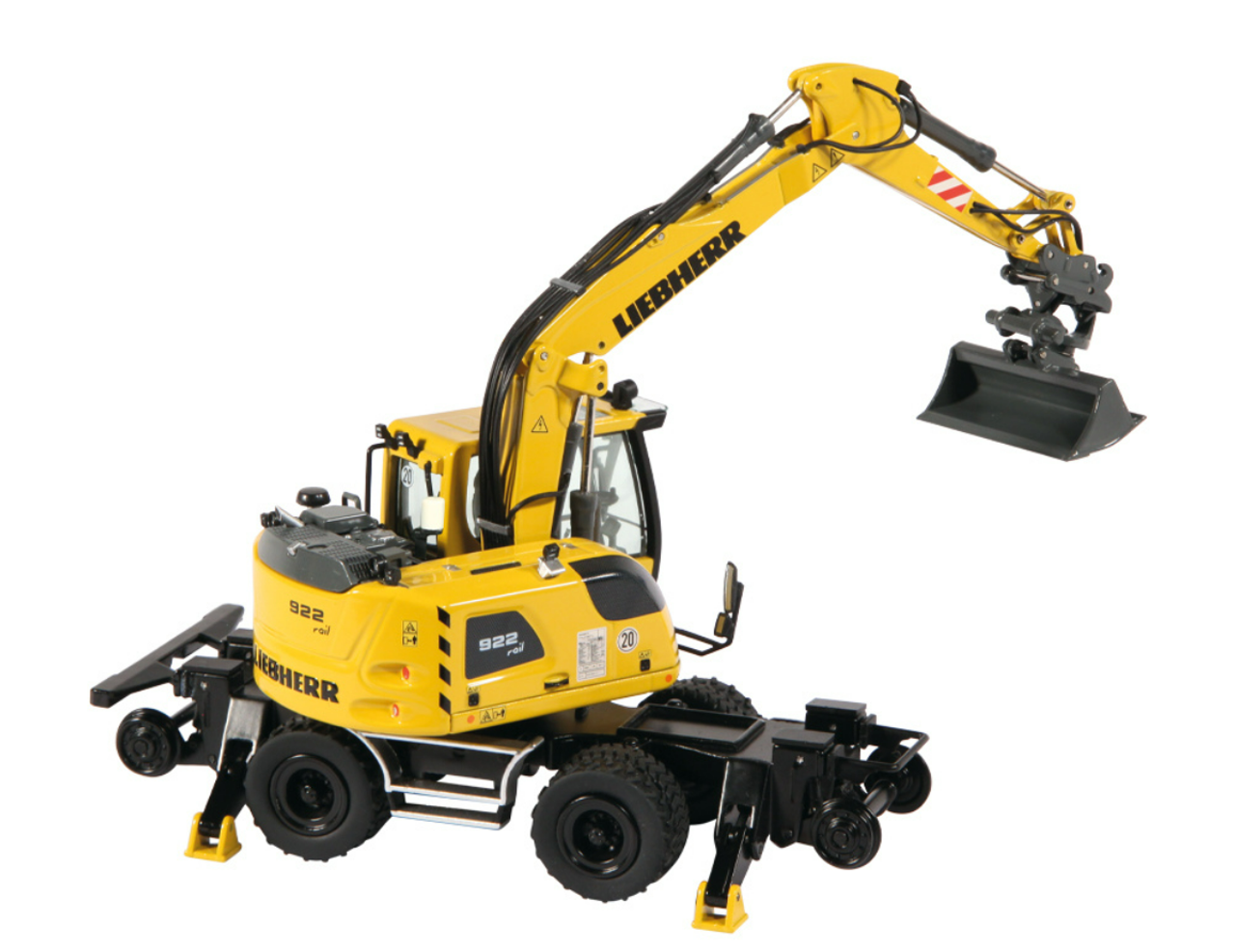 1/50 NZG Liebherr A922 Rail Litronic Two-way Hydraulic Excavator Diecast Model