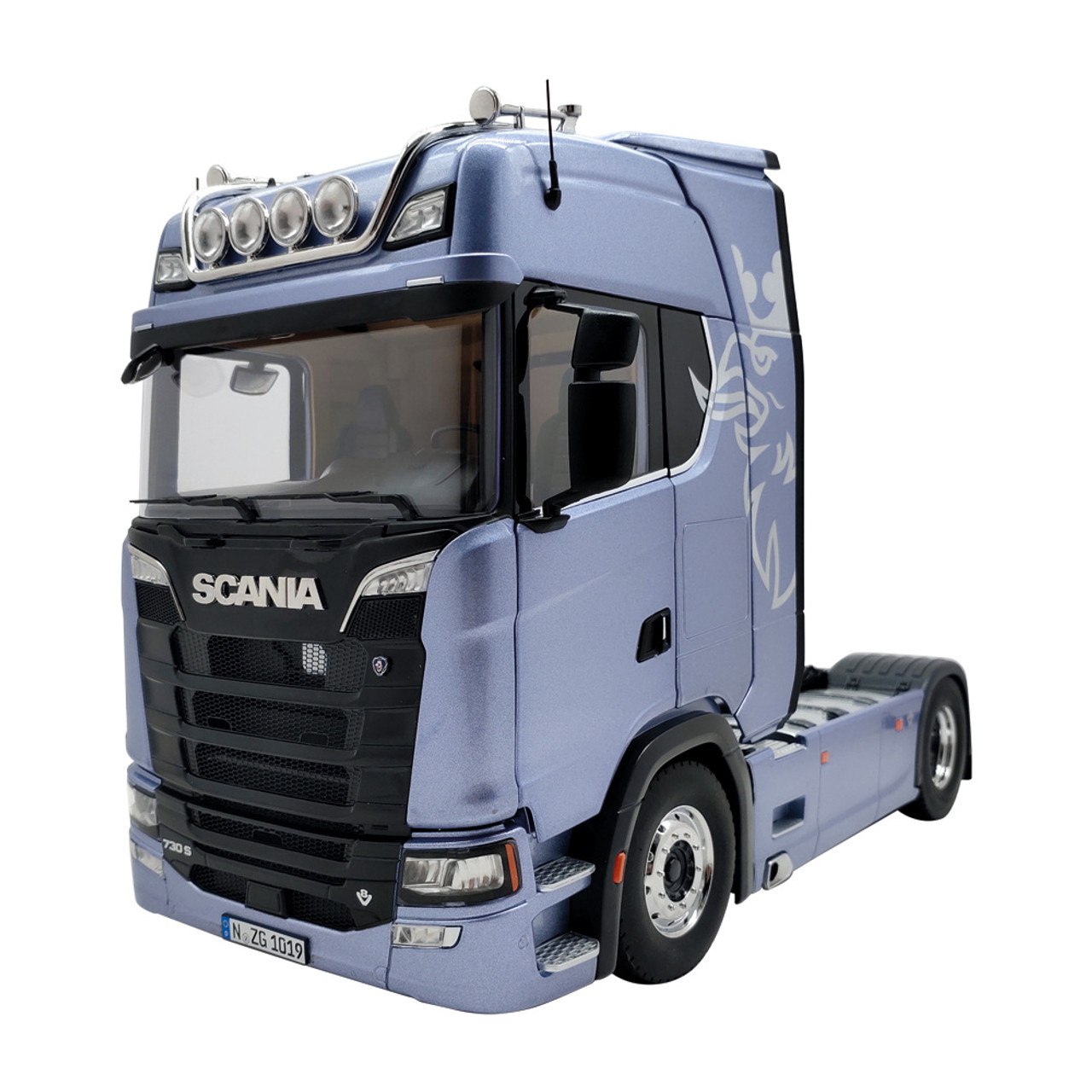 1/18 NZG Scania V8 730S 4x2 (Fiction Blue) Diecast Car Model