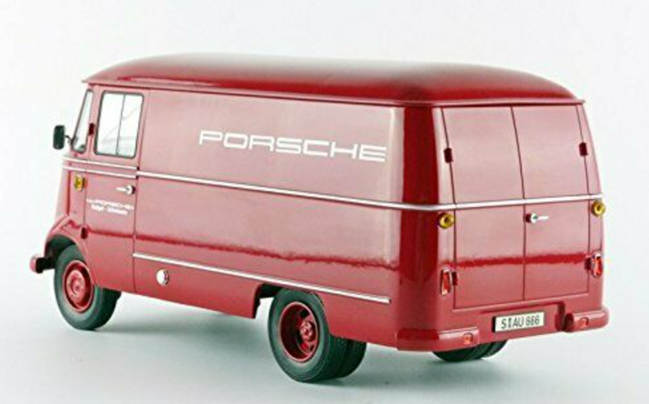 1/18 Norev 1955 Mercedes-Benz L319 Porsche Racing Service Vehicle (Red) Diecast Car Model