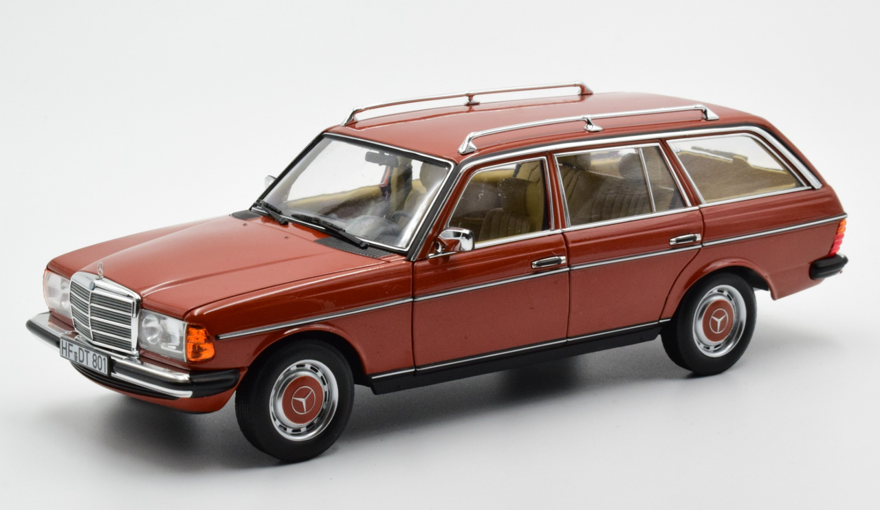 1/18 Norev 1982 Mercedes-Benz 200 T (S123) (English Red) Diecast Car Model