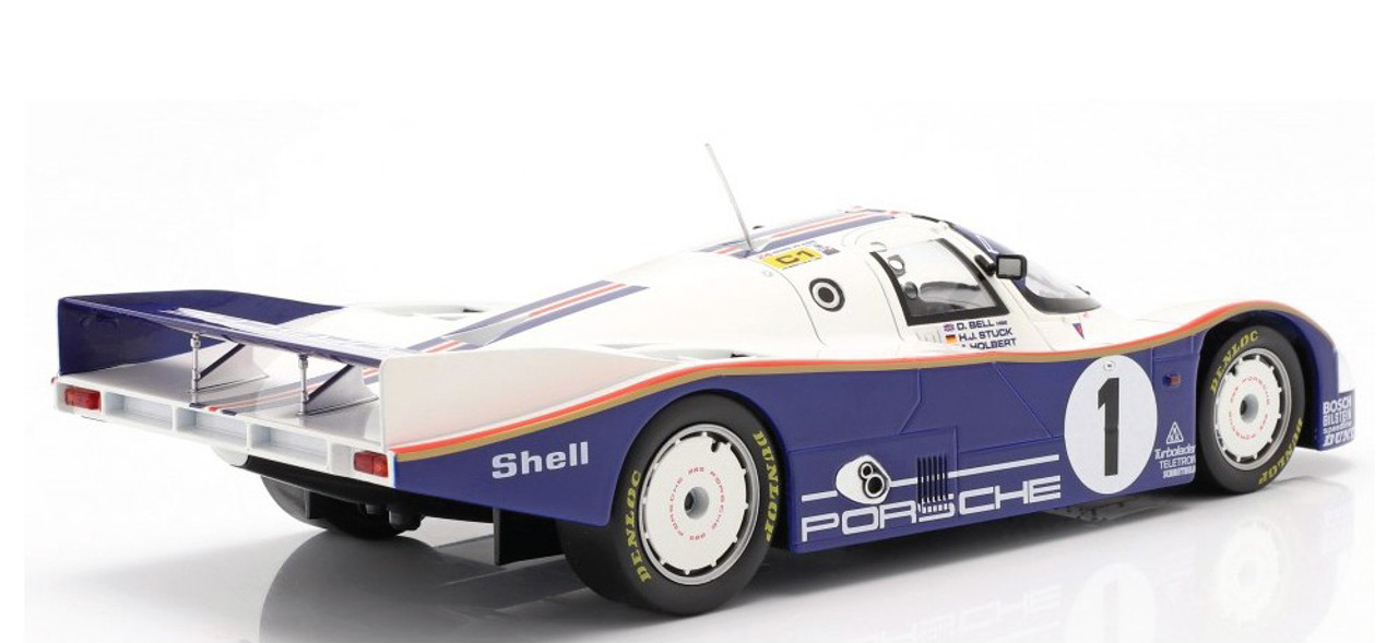 1/18 Norev 1986 Porsche 962C #1 Winner 24h LeMans Derek Bell, Hans-Joachim Stuck, Al Holbert Diecast Car Model