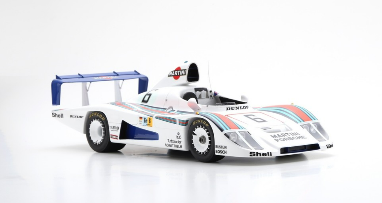 1/18 Spark 1978 Porsche 936/78 #6 2nd 24h LeMans Martini Racing Porsche System Bob Wollek, Jürgen Barth, Jacky Ickx Resin Car Model