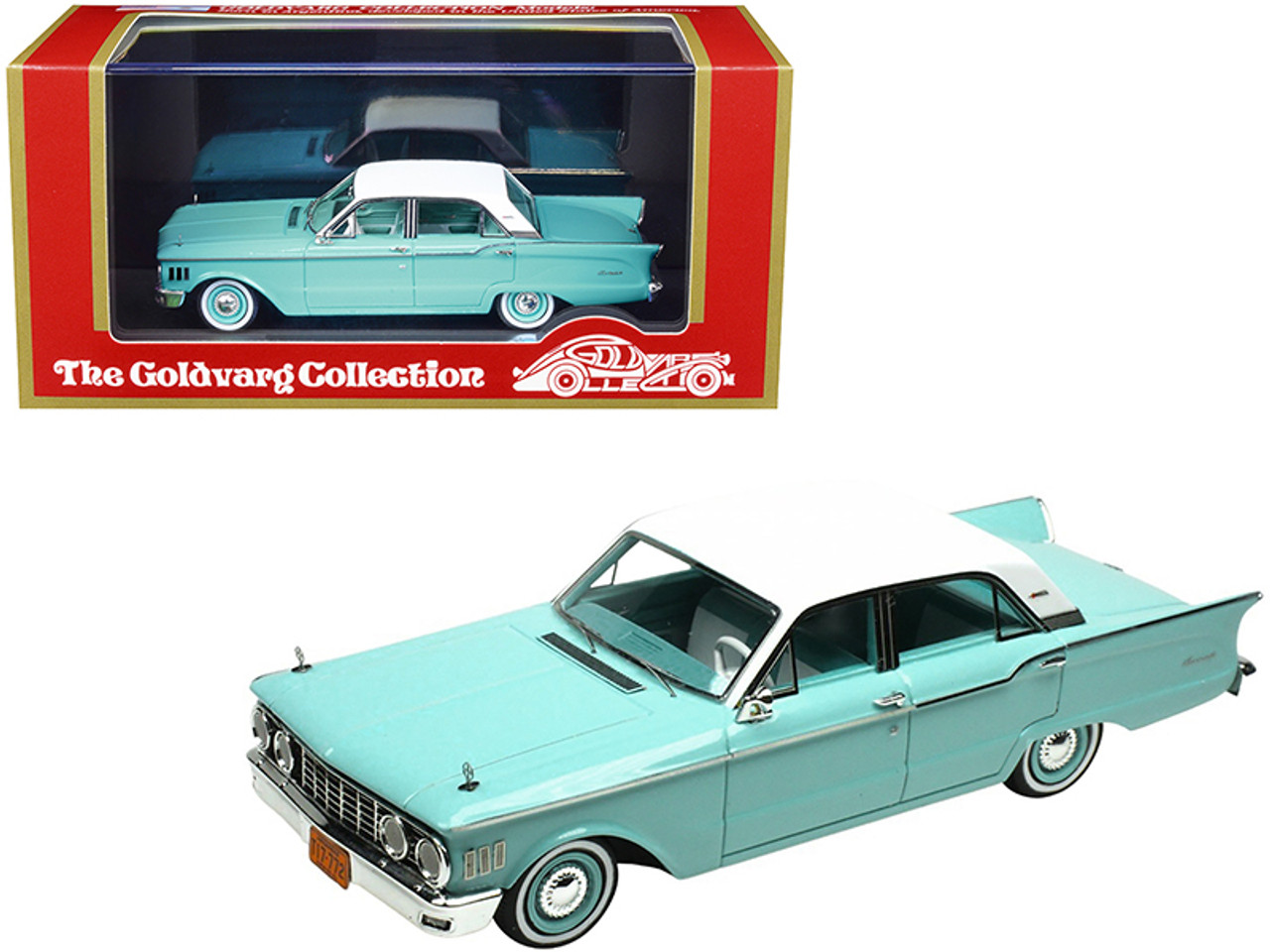 1961 Mercury Comet Green Frost with White Top Limited Edition to 210 pieces Worldwide 1/43 Model Car by Goldvarg Collection