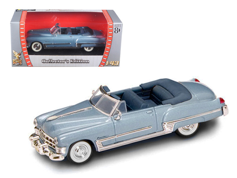 1949 Cadillac Coupe DeVille Convertible Blue Metallic 1/43 Diecast
