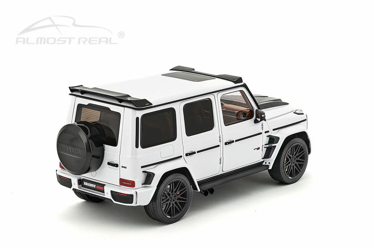 1/18 Almost Real Mercedes-Benz G-Class G63 AMG Brabus G800 (White) Car Model Limited 504 Pieces